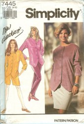 7445 PULL ON ELASTIC WST PANTS, SHORTS, SKIRT, TOP PATTERN 10-16